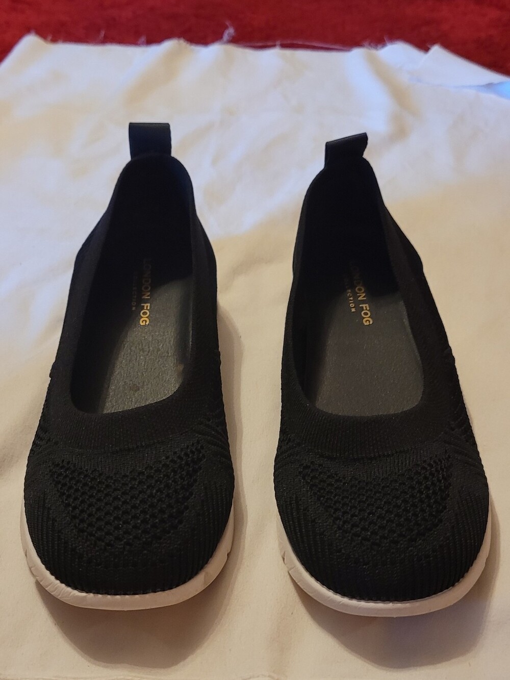 black knit ballet shoes size 71/2